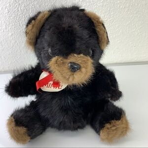 THINK Mink Teddy Bear Vintage Think Mink Stuffed Plush Teddy Bear